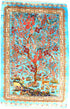 Tree Of Life Exceptionally Fine Persian Silk Carpet